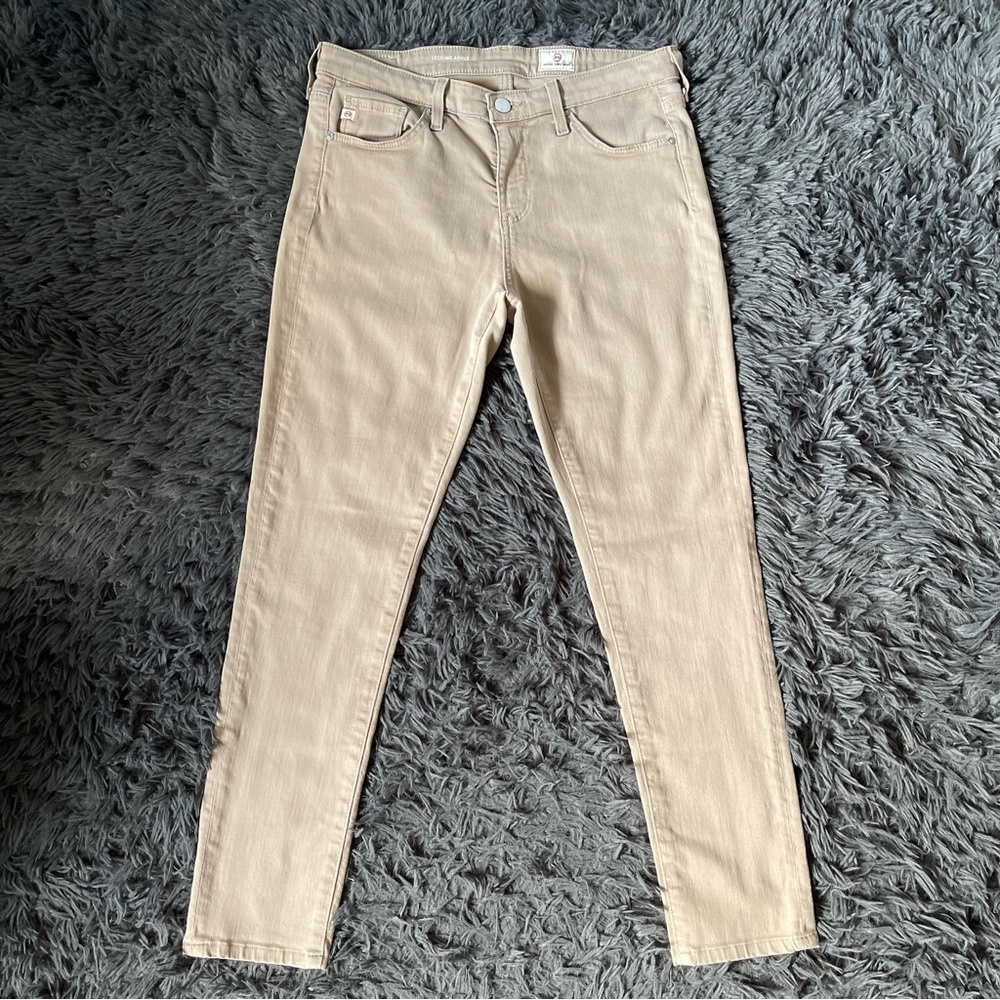 AG Adriano Goldschmied Legging Ankle Beige Jeans Women’s 29x26 - Picture 5 of 13